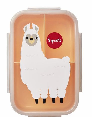 3 Sprouts Lunchbox Bento Lama Peach
