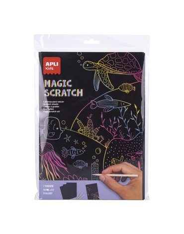 Zestaw wydrapywanek Apli Kids - Magic Scratch A4