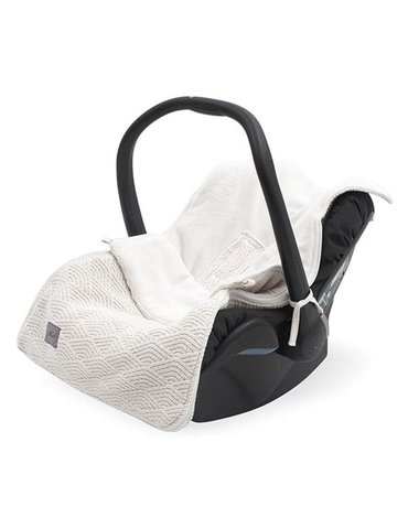 Jollein - Baby & Kids - Jollein - Śpiworek oddychający do wózka i fotelika River Knit CREAM WHITE