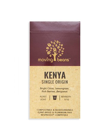 Moving Beans, Kawa w kapsułkach kompostowalnych Kenya Single Origin, 10 szt. MOVING BEANS