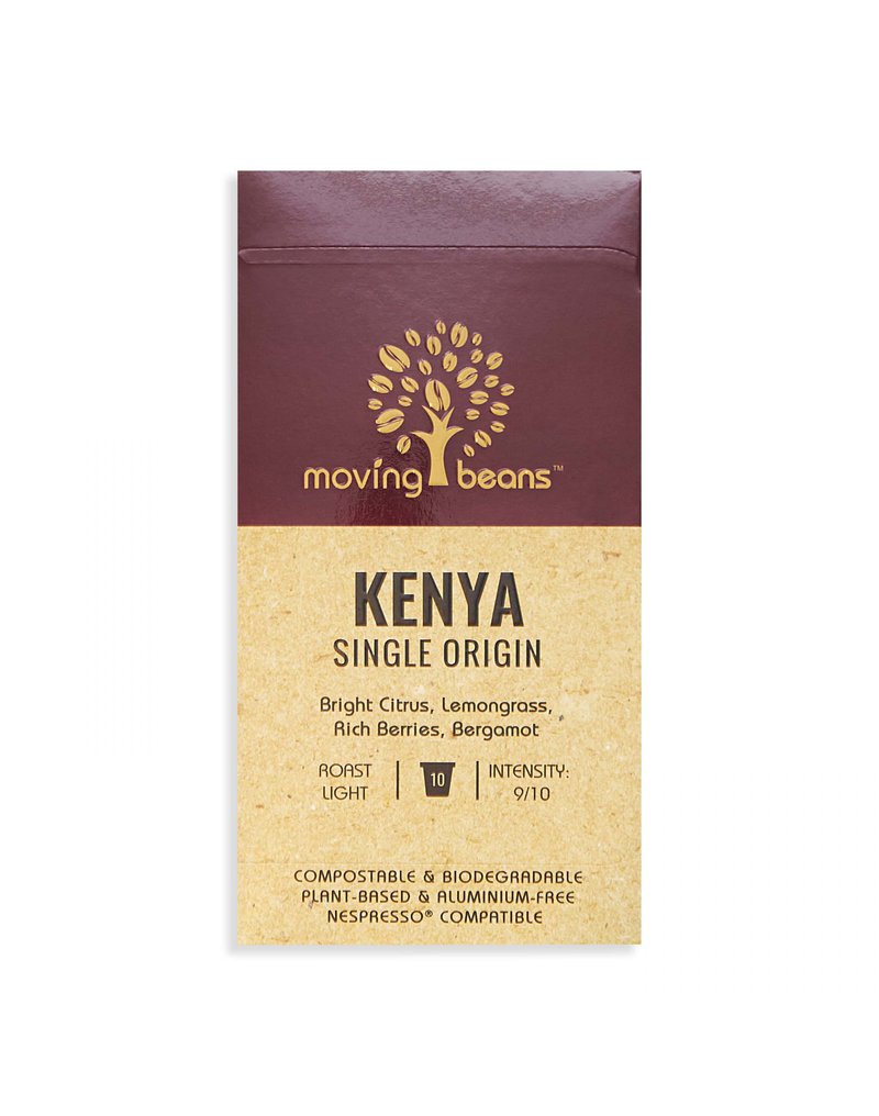 Moving Beans, Kawa w kapsułkach kompostowalnych Kenya Single Origin, 10 szt. MOVING BEANS