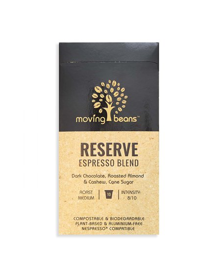 Moving Beans, Kawa w kapsułkach kompostowalnych Reserve Espresso Blend, 10 szt.