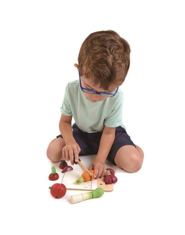 Drewniana deska z warzywami do krojenia, Mini Chef, Tender Leaf Toys tender leaf toys