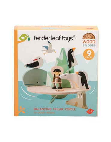 Drewniana gra zręcznościowa - Balansujący Biegun Polarny, Tender Leaf Toys tender leaf toys