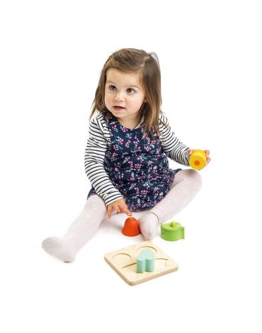 Drewniana zabawka sensoryczna - Ogród - kształty i dźwięki, Tender Leaf Toys tender leaf toys