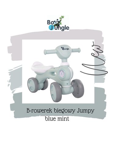 BoJungle - B-Rowerek biegowy jeździk BIKE JUMPY blue mint