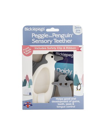 Gryzak sensoryczny Bickiepegs - Peggie the Penguin