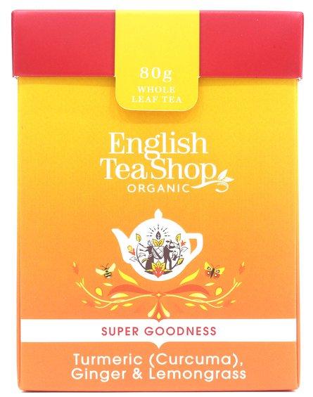 English Tea Shop, Herbata sypana, Turmeric, Ginger & Lemongrass, 80 g