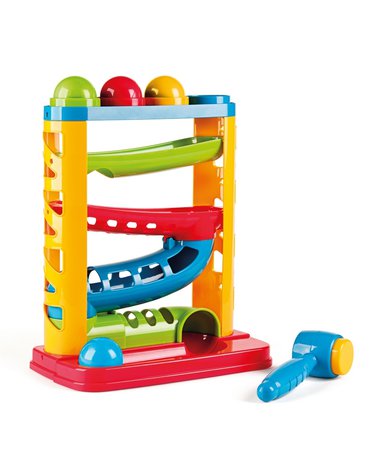 Miniland - zabawki edukacyjne - Kolorowa zjeżdżalnia z piłeczkami