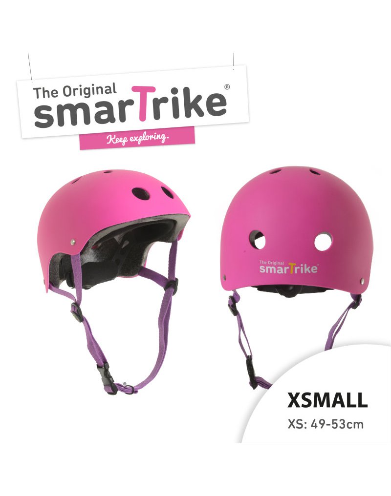 Kask rowerowy Smart Trike - rozmiar XS - różowy