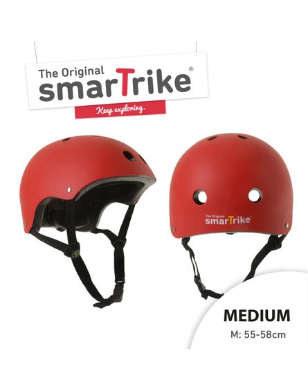 Kask rowerowy Smart Trike - rozmiar M - czerwony