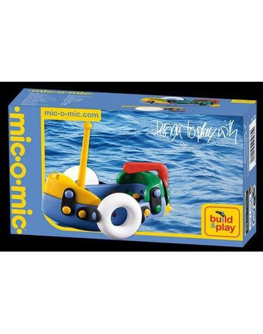 Mic-o-Mic - Zabawki konstrukcyjne - Wesoły konstruktor - Łódeczka do składania
