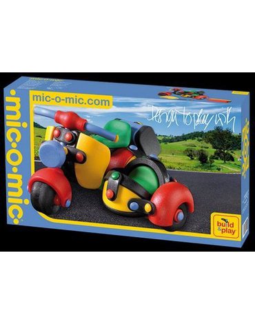 Mic-o-Mic - Zabawki konstrukcyjne - Wesoły konstruktor - Motor z bocznym siedzeniem