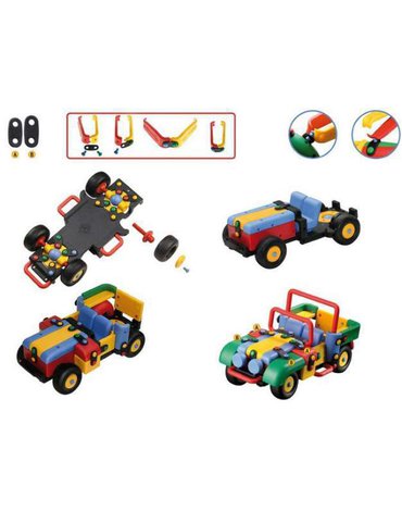 Mic-o-Mic - Zabawki konstrukcyjne - Wesoły konstruktor - Samochód terenowy