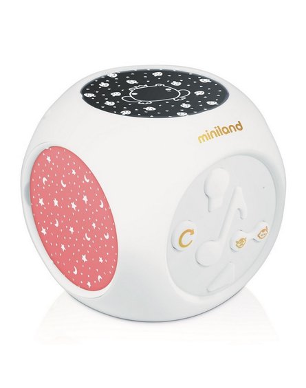 Miniland - Pozytywka/Projektor muzyczny z sensorem dźwięku Dreamcube Magical