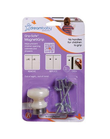 Dreambaby - Uchwyt magnetyczny Grip Safe (1 uchwyt + 4 podkładki)