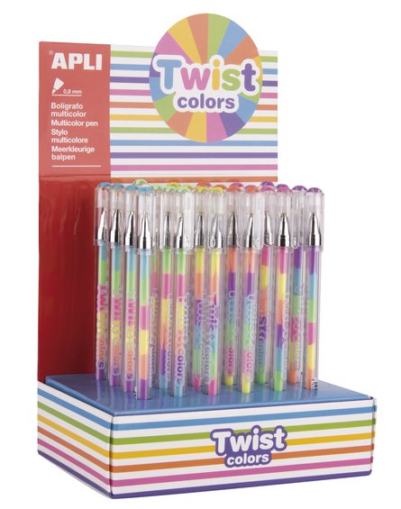 Apli Kids - Długopis żelowy Apli - Twist Colors