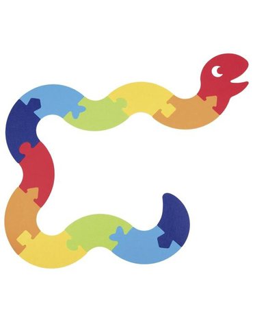 Goki - Puzzle podłogowe filcowe - Wąż