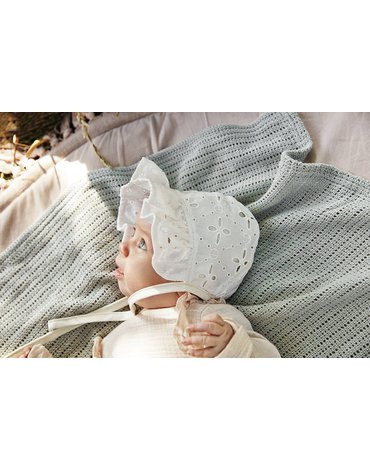 Elodie Details - Czapka Baby Bonnet - Embroidery Anglaise 3-6 m-cy