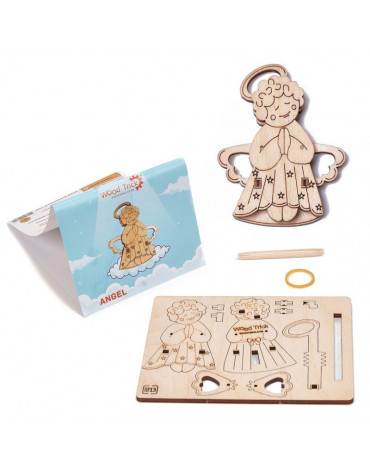 Wood Trick - Puzzle mechaniczne aniołek