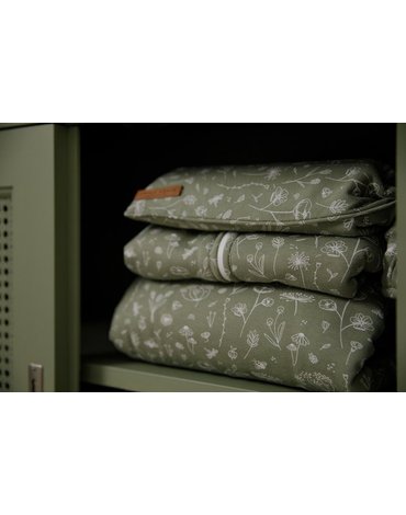 Little Dutch Bawełniany ręcznik Wild Flowers Oliwka TE50621011