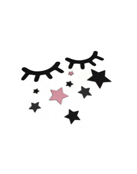 AdamToys - Oczka z różowymi gwiazdkami