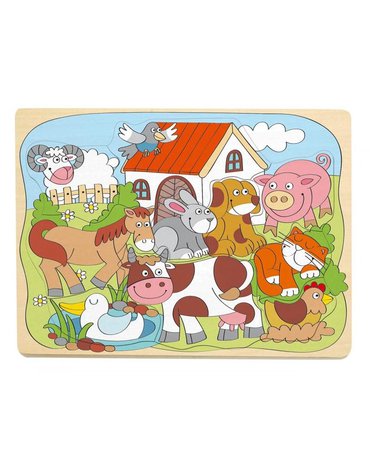Woody - Puzzle kształty zwierzęta wiejskie