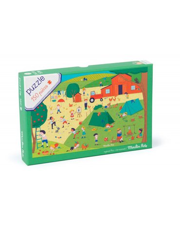 Moulin Roty - Puzzle kartonowe "WYCIECZKA NA WIE" 713140