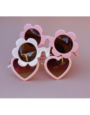 Okulary przeciwsłoneczne Elle Porte Classic - Heart Peach 3-12 lat