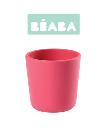 Beaba Silikonowy kubek pink