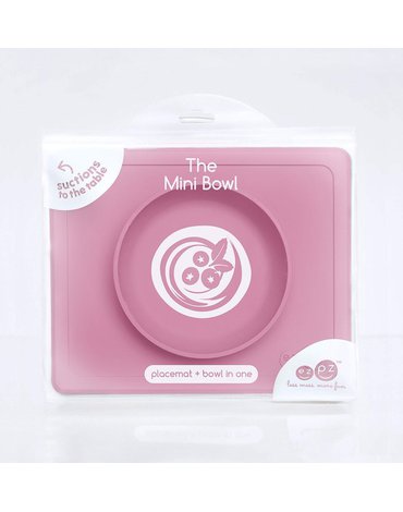 EZPZ Silikonowa miseczka z podkładką 2w1 Mini Bowl różowy
