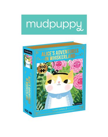 Mudpuppy Puzzle - książka "Alicja w Krainie Wąsów" Kotopowieści 100 elementów 6+