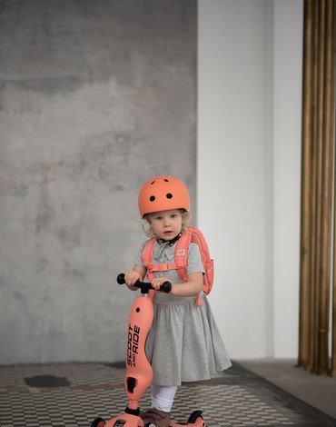 SCOOTANDRIDE Plecak na hulajnogę dla dzieci 1-5 lat Peach Scootandride