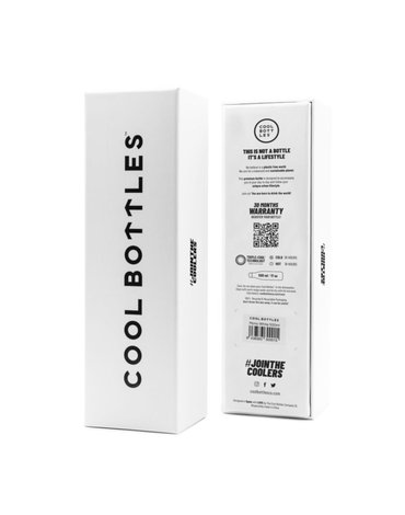 COOLBOTTLES - Cool Bottles Butelka termiczna 500 ml Triple cool Mono White
