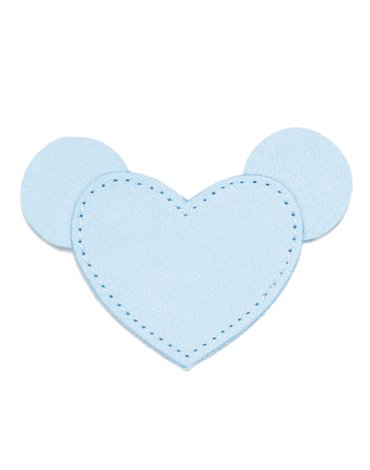 LA MILLOU - MOONIE'S FIRST STEP CHARM - MOUSIE HEART - CLOUDY BLUE