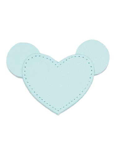 LA MILLOU - MOONIE'S FIRST STEP CHARM - MOUSIE HEART - TURQUOISE DUST