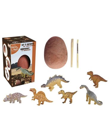 Geo Kids/Navir/DAM - Bones&More, Duża figurka dinozaura - wykopalisko z jajka 10 cm