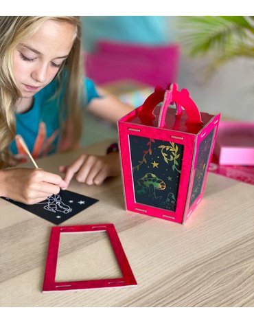 Box Candiy, zestaw kreatywny zdrapka Lampion BOX CANDIY
