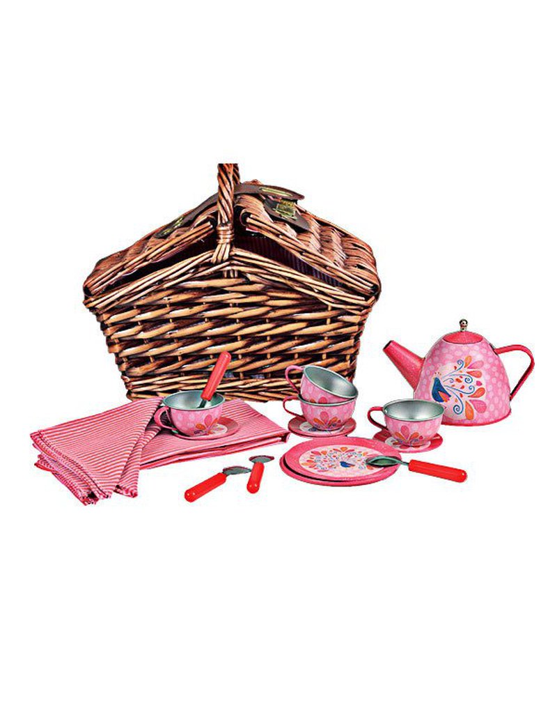 Zestaw herbaciany w wiklinowym koszyczku, Paw | Egmont Toys®