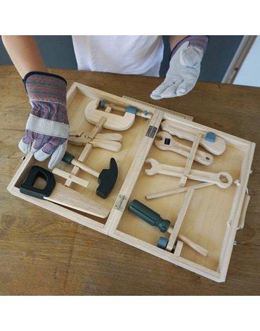 Drewniane narzędzia do zabawy w walizce | Egmont Toys®