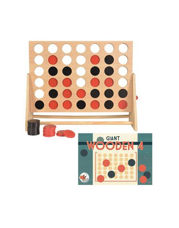 Cztery w rzędzie, drewniana gra - wersja duża | Egmont Toys®