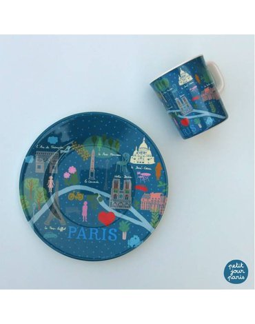 Talerz deserowy fi 20 cm Paryż Emilii | Petit Jour Paris®