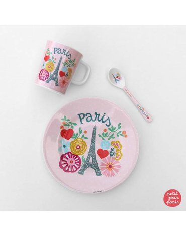 Łyżeczka melaminowa dla dzieci, Paryż Emilii 14 cm | Petit Jour Paris®