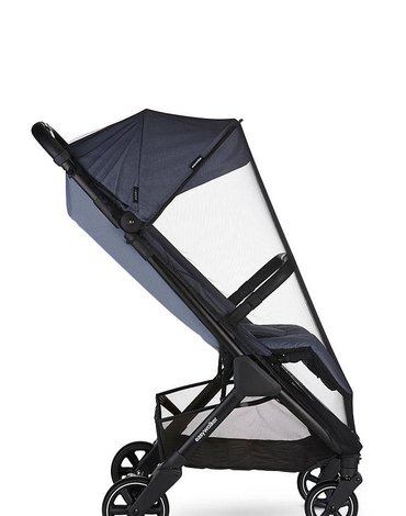 Easywalker Jackey Kompaktowy, samoskładający się wózek spacerowy z torbą transportową Steel Grey
