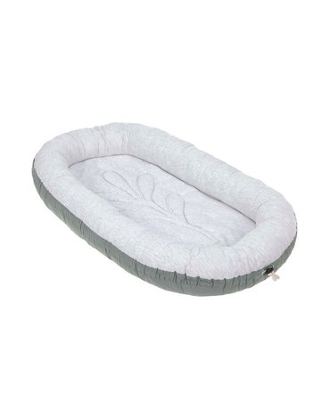 Lassig Kokon niemowlęcy dwustronny Cozy Home Baby Nest szarozielony