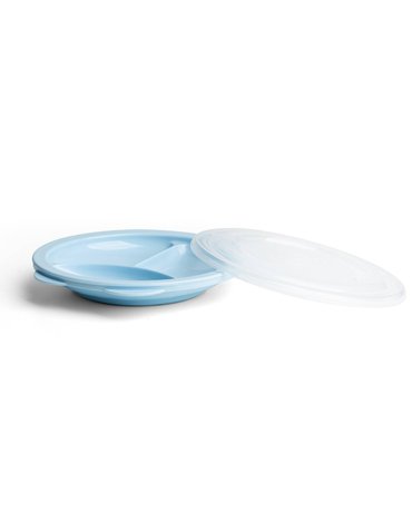 Herobility - talerzyk Eco Baby Plate Divider - niebieski