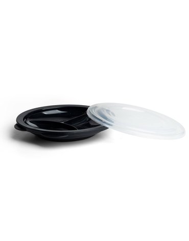 Herobility - talerzyk Eco Baby Plate Divider - czarny