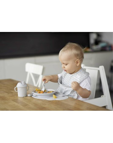 Herobility - talerzyk Eco Baby Plate - szary