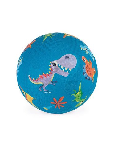 Piłka gumowa niebieska Dinozaury, Janod