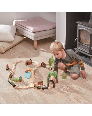 Drewniane akcesoria do kolejki - Leśy Tunel, Tender Leaf Toys tender leaf toys